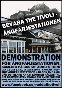 Demonstration Ångfärjestationen 2013
